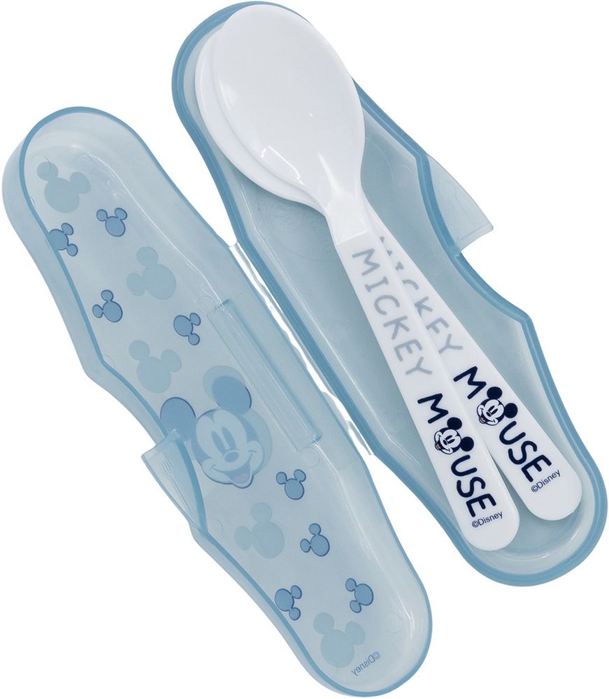 Set due cucchiai Bambini Mickey Mouse in plastica con scatola