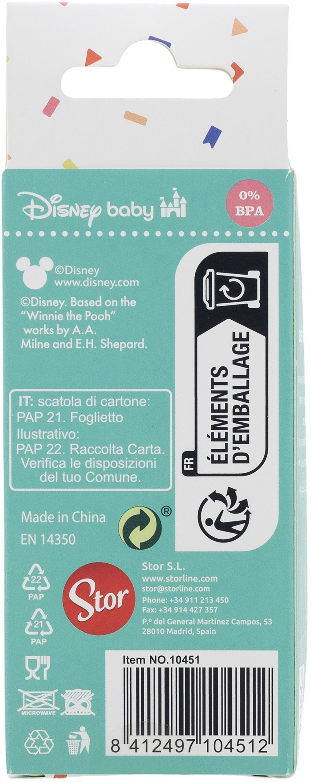 TATAWAY Ciuccio Frutta Bambini Disney Mickey Mouse, in plastica senza BPA
