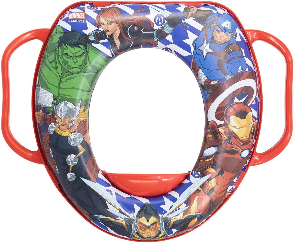 STOR Riduttore Wc Bambini Marvel Avenger, in plastica, imbottito