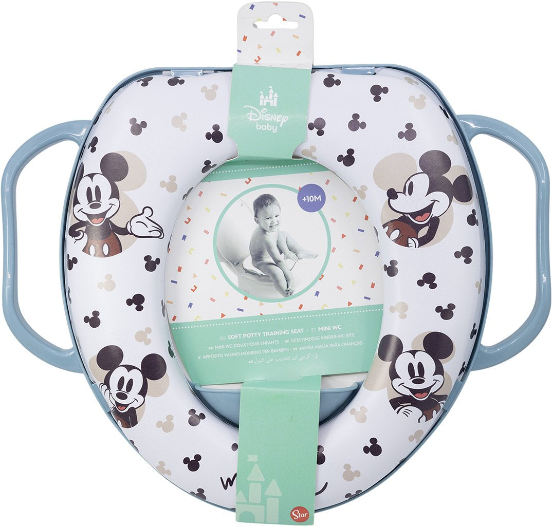 TATAWAY Riduttore Wc Bambini Disney Mickey Mouse, in plastica, con due maniglie