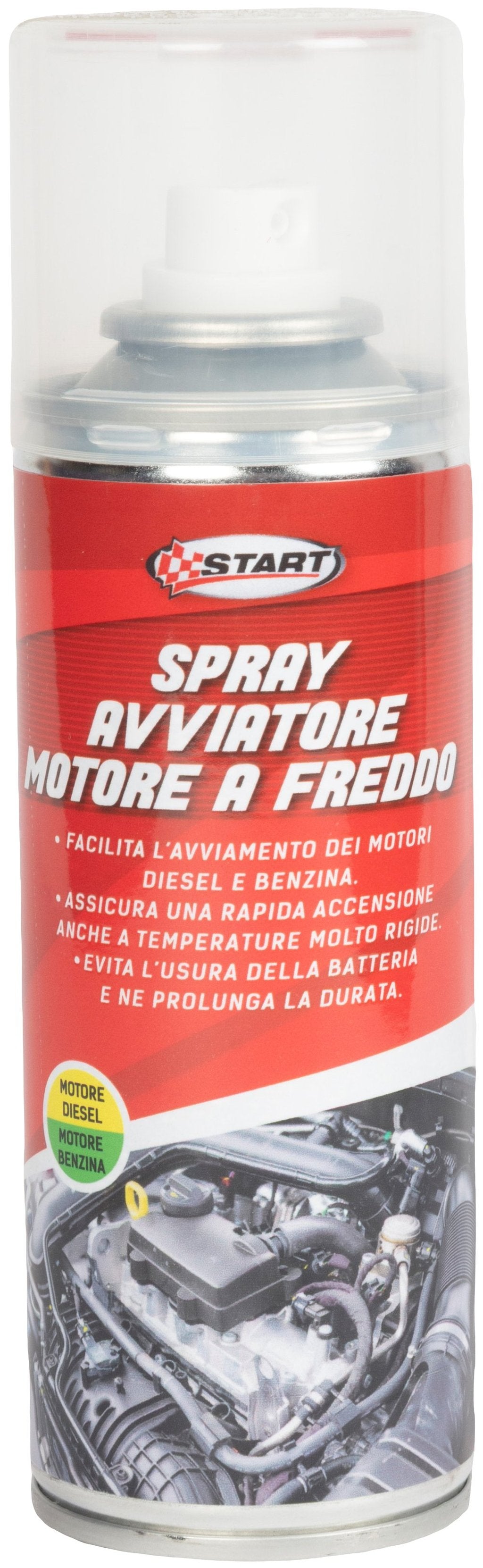 START Spray Avviatore Motore a Freddo 200 ml, facilita avviamento di motori