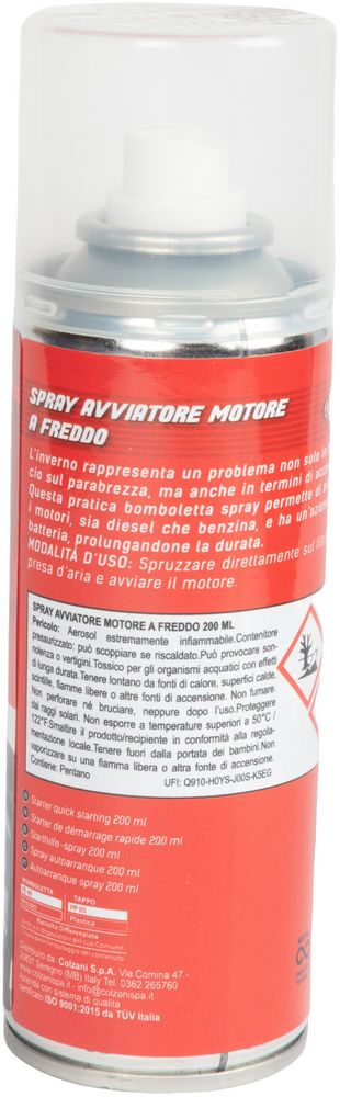 Spray Avviatore Motore a Freddo 200 ml Diesel e Benzina