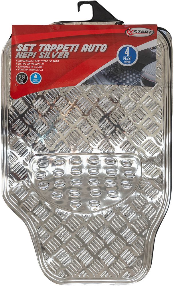 SET TAPPETI NEPI SILVER 2,9 KG ALLUM. + PVC