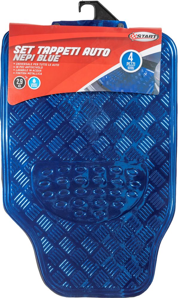 SET TAPPETI NEPI BLU 2,9 KG ALLUM. + PVC