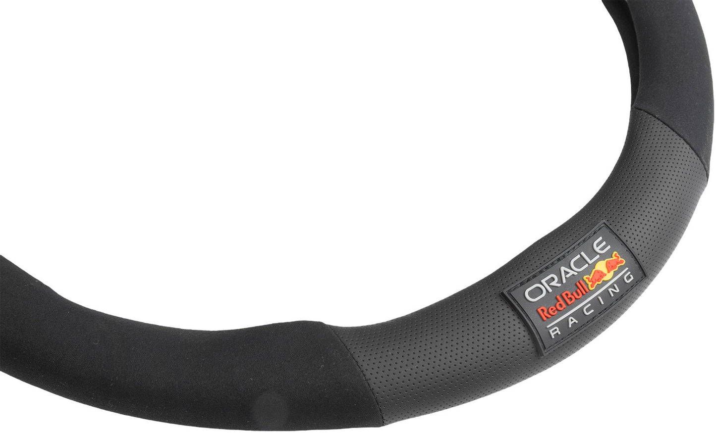 Coprivolante per auto Powerbar Nero/Rosso antiscivolo diam. 38 cm