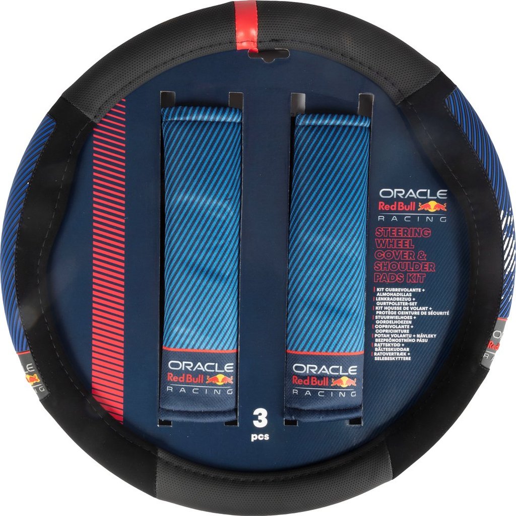 RED BULL RACING Kit Coprivolante + Passacinture ? Design Nero/Rosso Sportivo