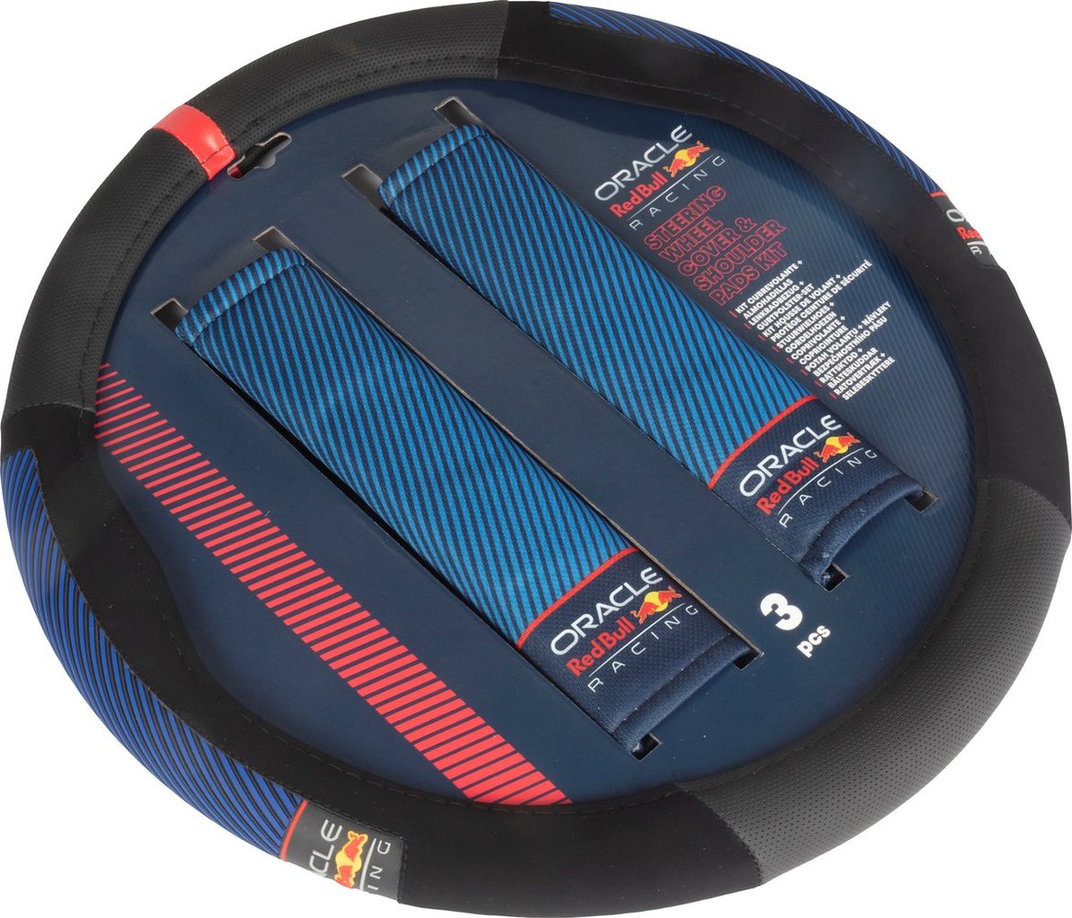 RED BULL RACING Kit Coprivolante + Passacinture ? Design Nero/Rosso Sportivo