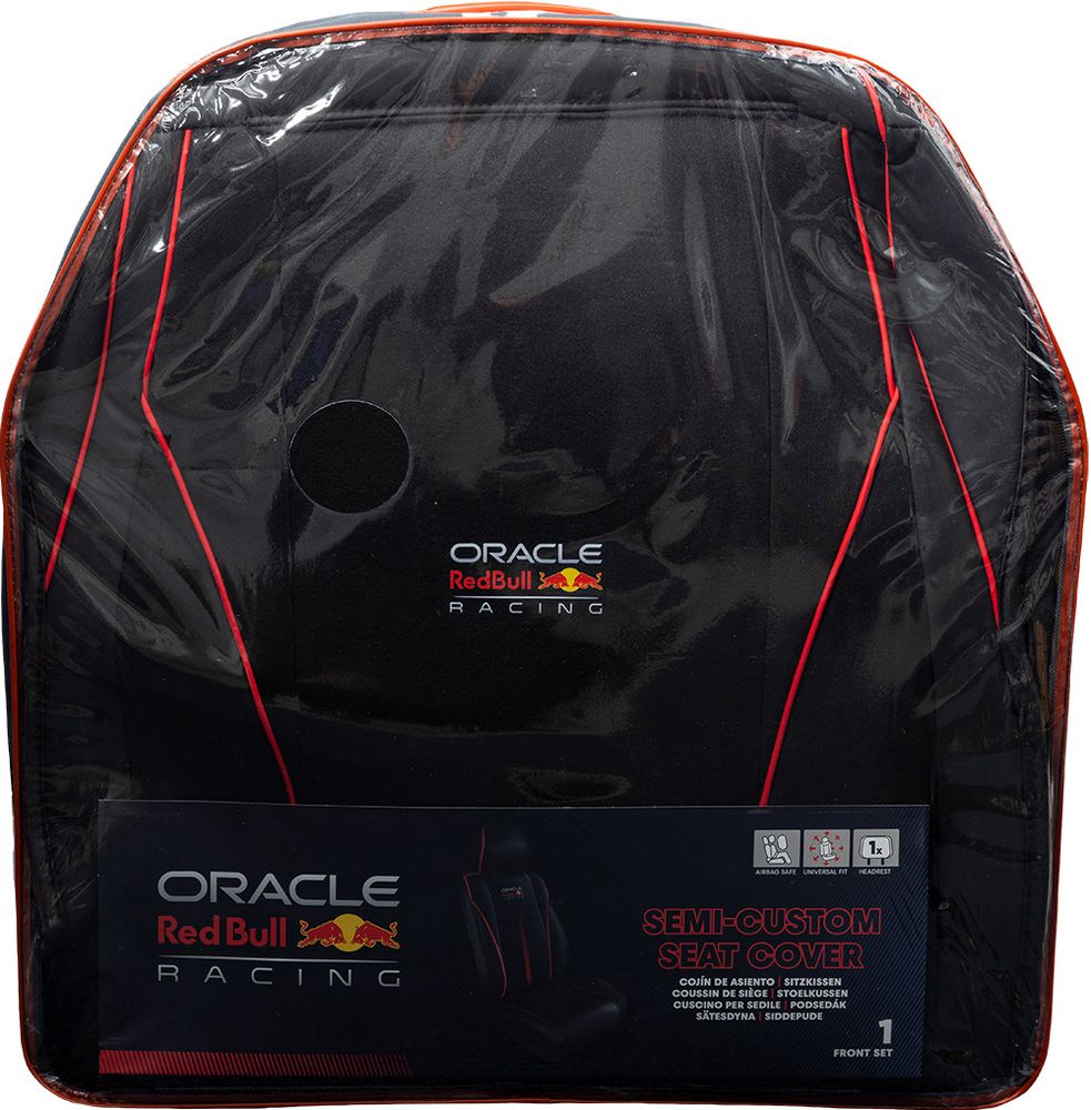 Copri Sedile Auto Red Bull 1 Pz, Modello 212 Nero/Rosso