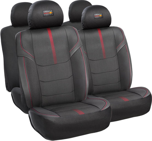 RED BULL RACING Set Coprisedile Powerbar II Nero/Rosso per auto