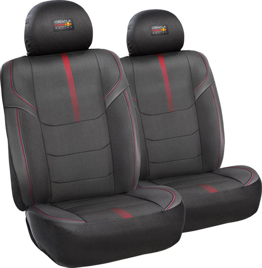 RED BULL RACING Set Coprisedile 6 Pz Powerbar II Nero/Rosso per auto