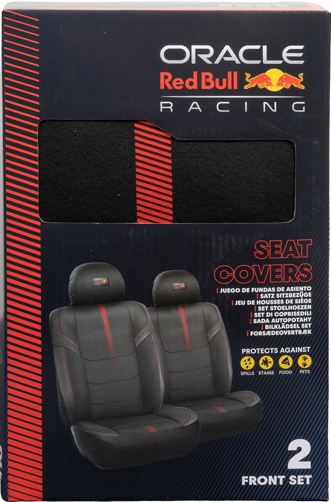 Set Coprisedile 6 Pz Powerbar II Nero/Rosso
