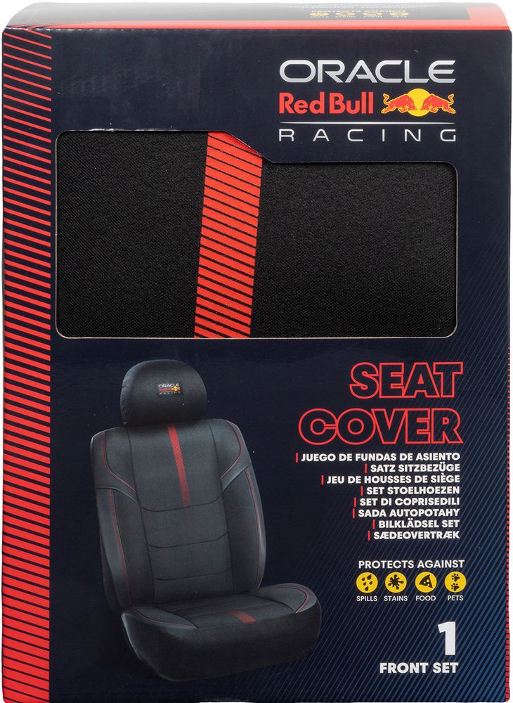 Set Coprisedile 3 Pz Powerbar II Nero/Rosso