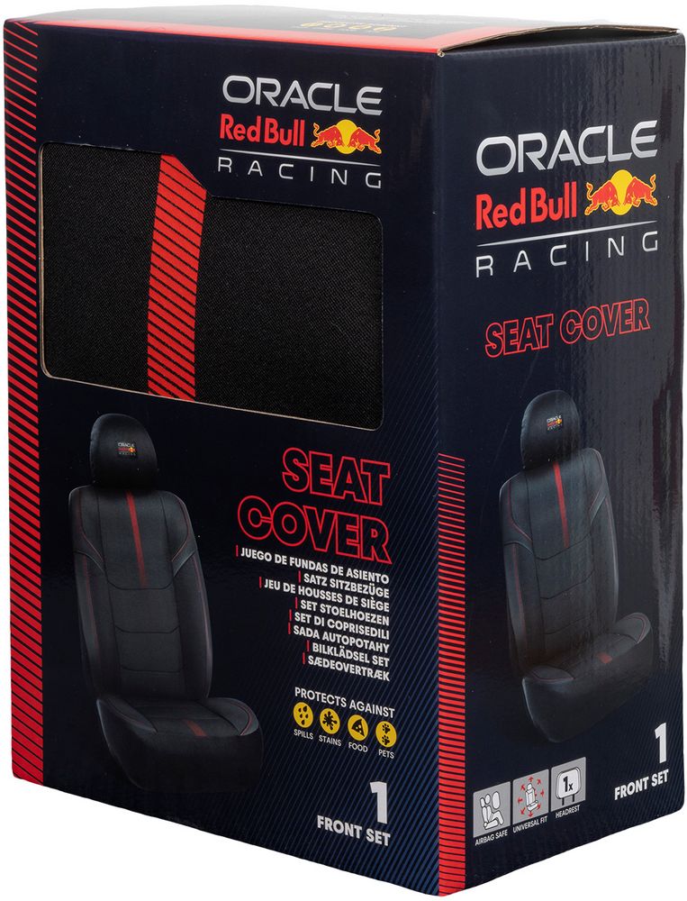 Set Coprisedile 3 Pz Powerbar II Nero/Rosso
