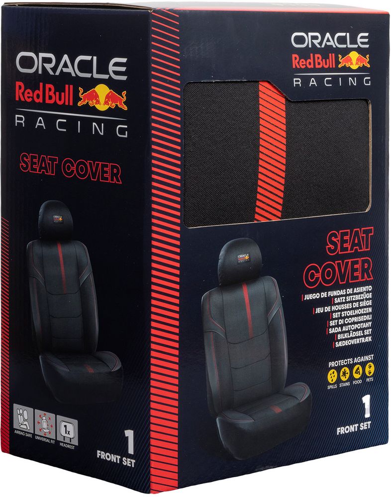 Set Coprisedile 3 Pz Powerbar II Nero/Rosso