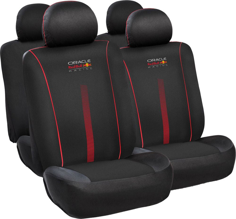 Set Coprisedile 10 Pz Powerbar Nero/Rosso