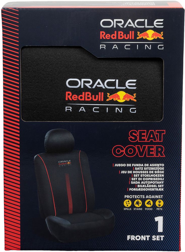 Set Coprisedile 3 Pz Powerbar Nero/Rosso