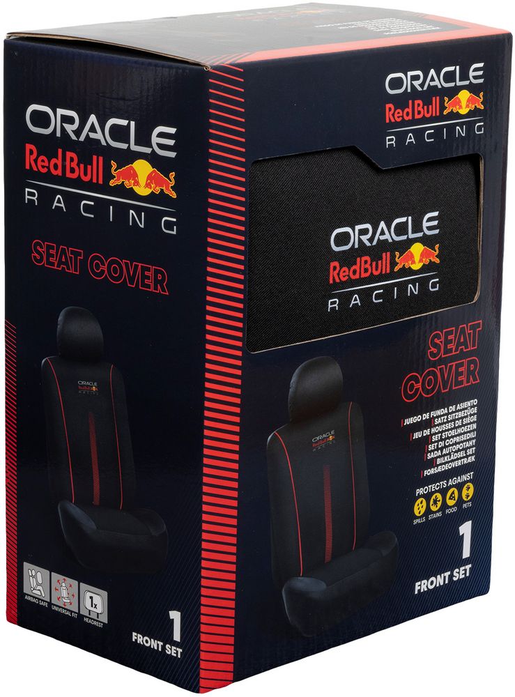 Set Coprisedile 3 Pz Powerbar Nero/Rosso