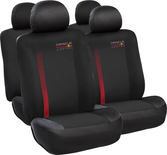 RED BULL RACING Set Coprisedile 10 Pz Powerbar Nero/Rosso per auto