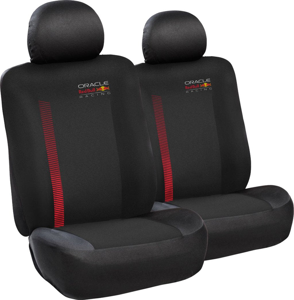 RED BULL RACING Set Coprisedile 6 Pz Powerbar Nero/Rosso per auto