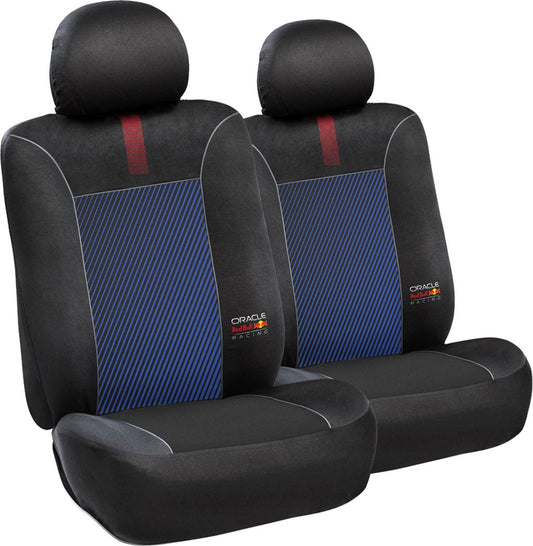 RED BULL RACING Set Coprisedile 6 Pz Blended Lines Nero/Rosso