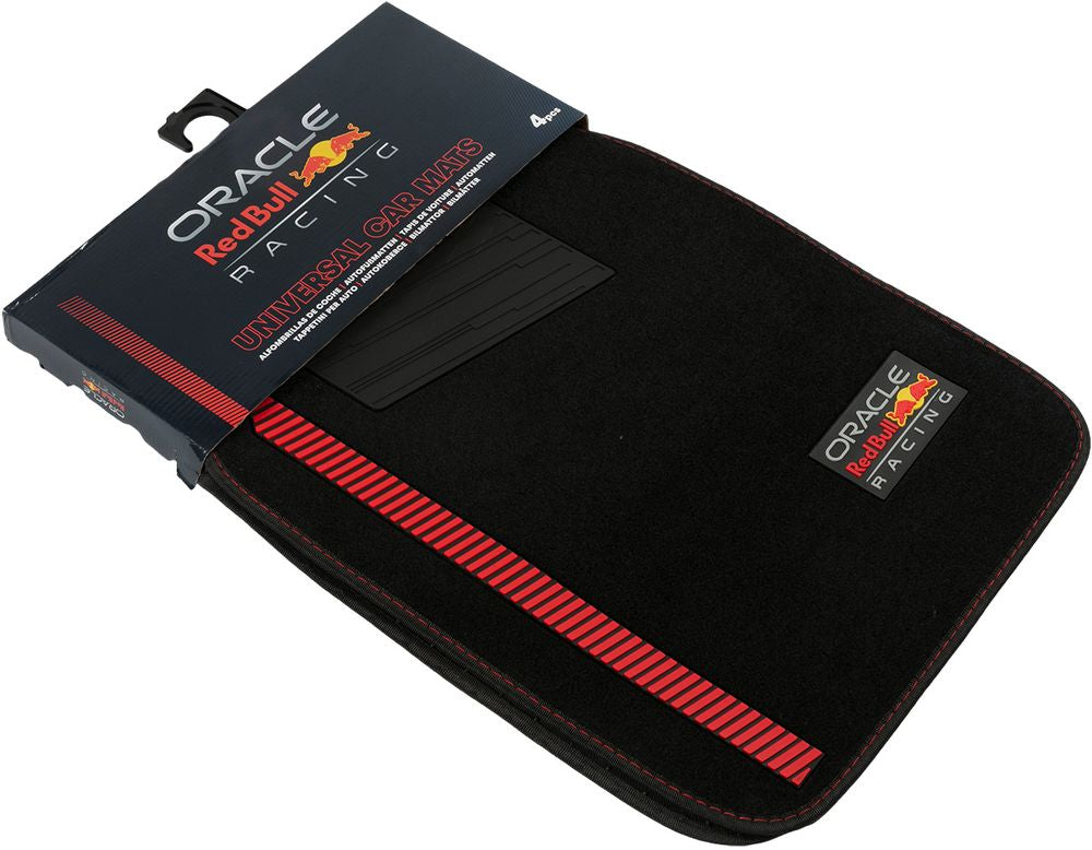 Set Tappeti 4 Pz Powerbar Nero/Rosso