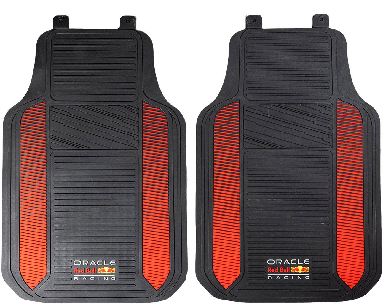 RED BULL Set Tappeti 2 Pz Powerbar in PVC Nero/Rosso Auto Originale Resistente
