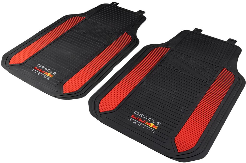 Set Tappeti 2 Pz Powerbar Nero/Rosso