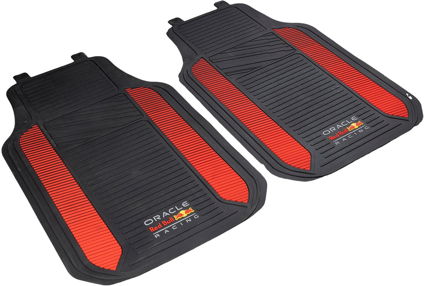 RED BULL Set Tappeti 2 Pz Powerbar in PVC Nero/Rosso Auto Originale Resistente