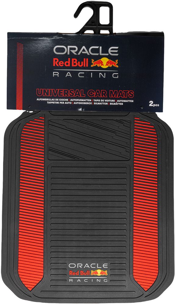 Set Tappeti 2 Pz Powerbar Nero/Rosso