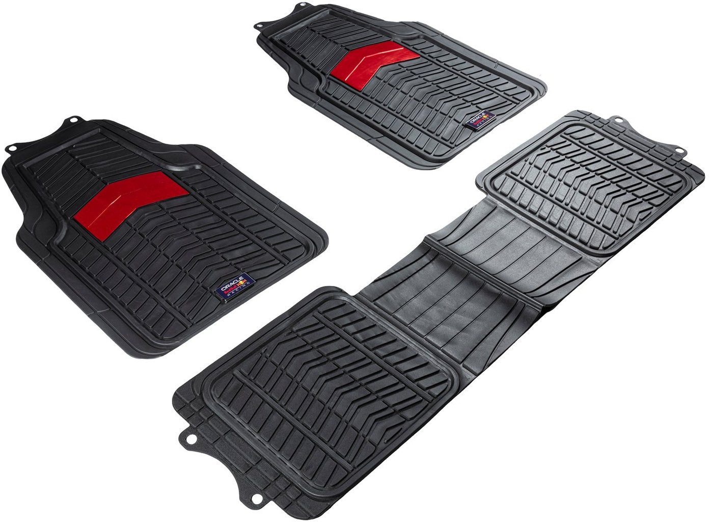 RED BULL RACING Set Tappetini in PVC per Furgoni 3 Pezzi 005 Nero/Rosso