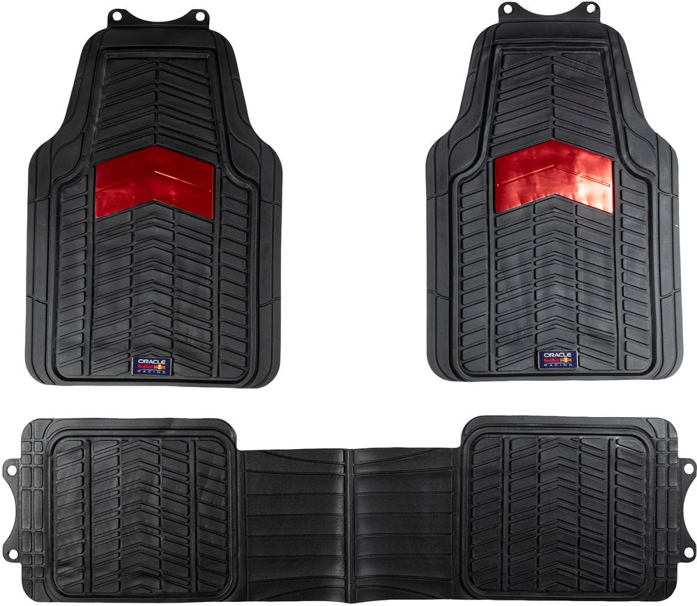 Set Tappetini in PVC per Furgoni 3 Pezzi 005 Nero/Rosso