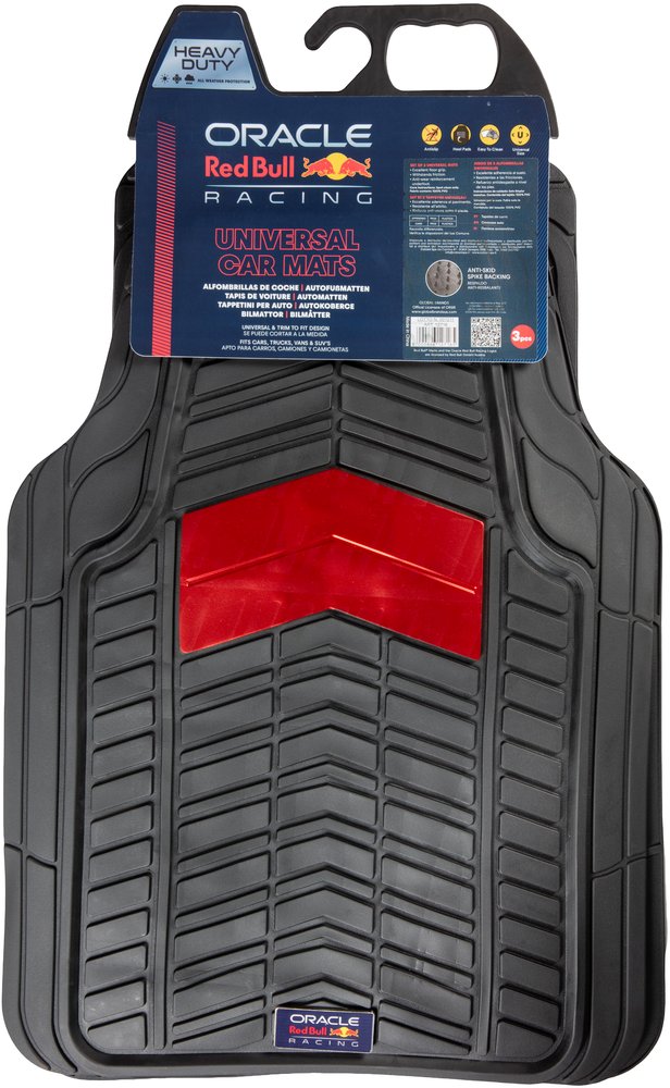 Set Tappetini in PVC per Furgoni 3 Pezzi 005 Nero/Rosso