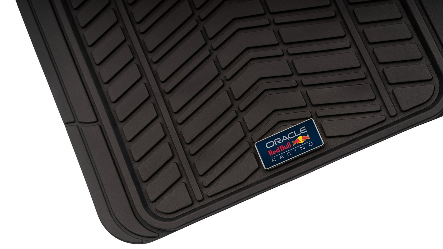 RED BULL RACING Set Tappetini in PVC per Furgoni 3 Pezzi 005 Nero/Rosso