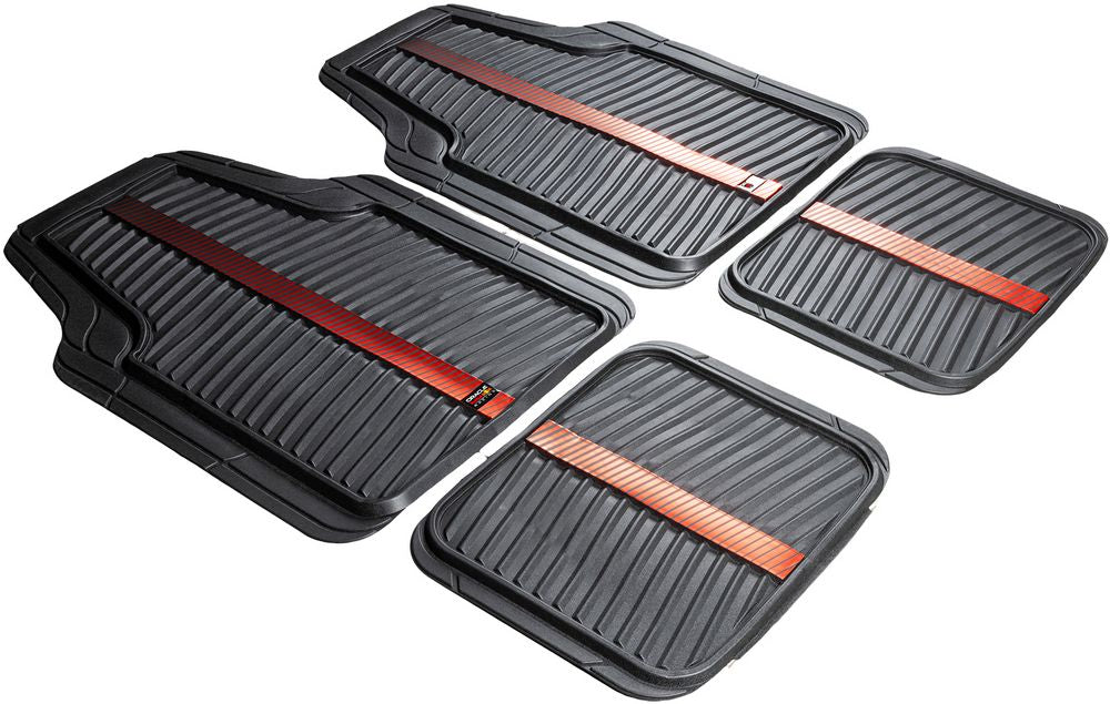 Set Tappeti 4 Pz Bull Flash Nero/Rosso
