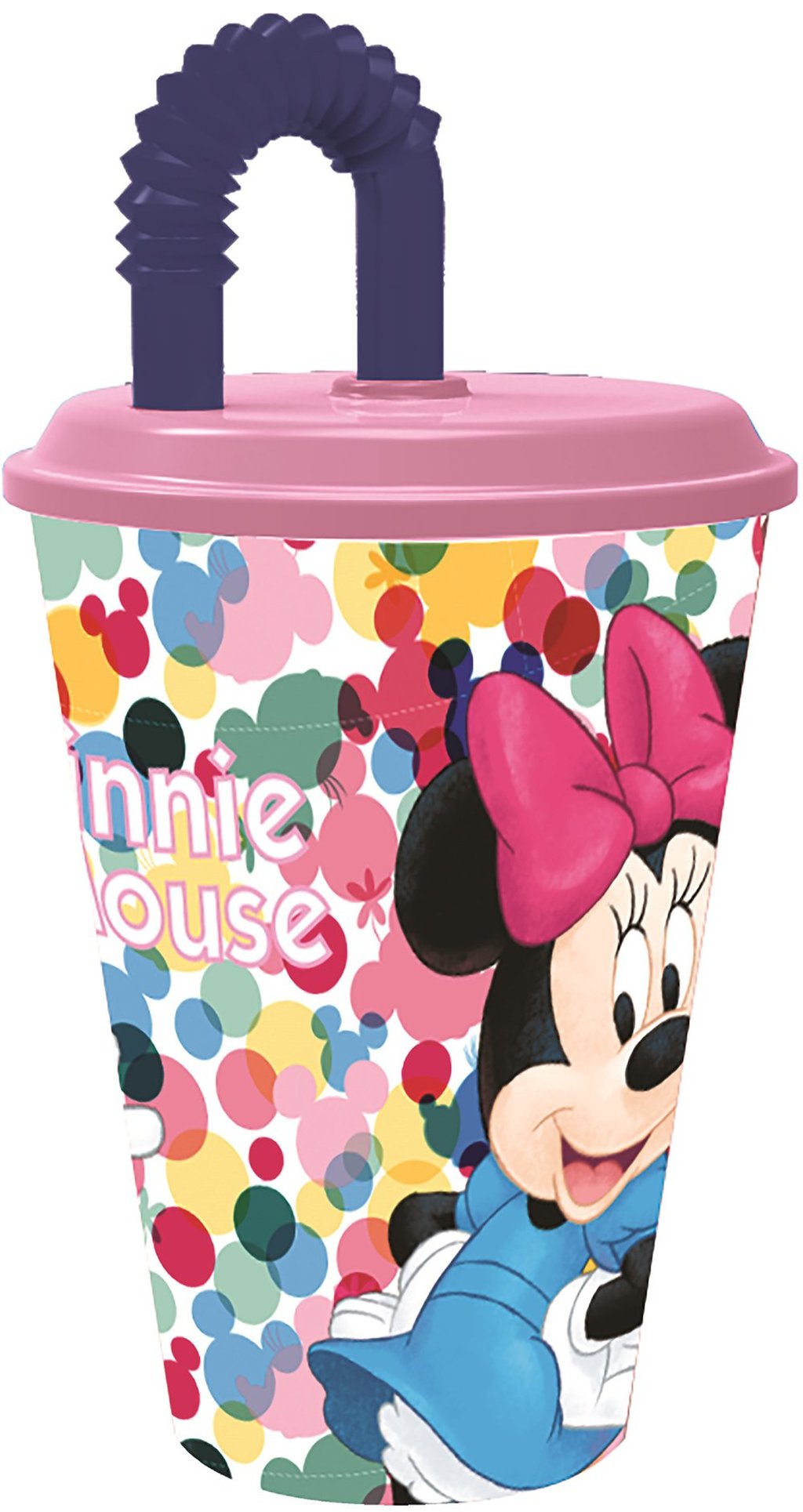 STOR Bicchiere Minnie Sport 430ml Disney, tazza per bambini in plastica