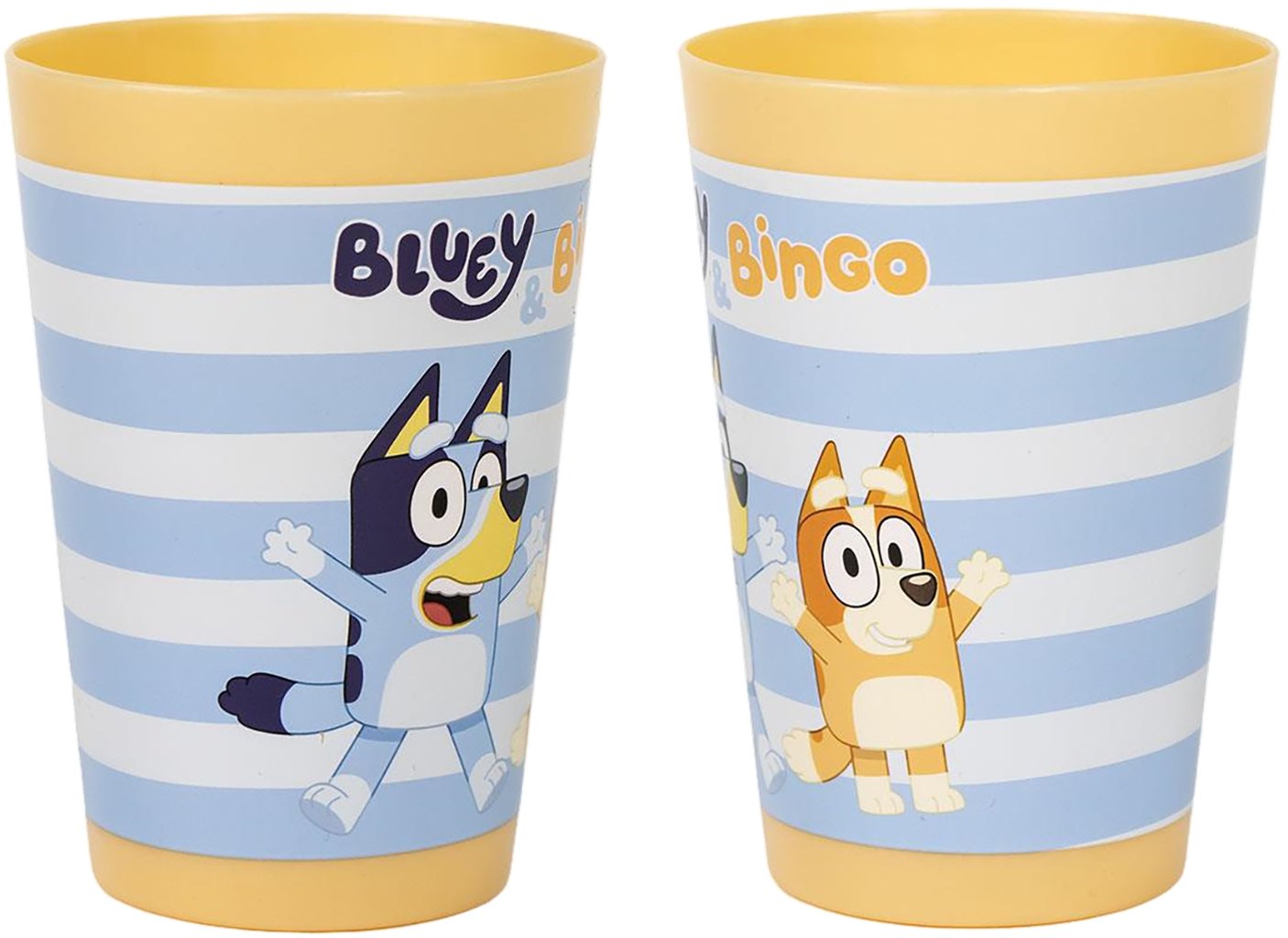 STOR Bluey & Bingo Set 3 Pz Asilo: Asciugamano, Spazzola e Bicchiere in Beauty