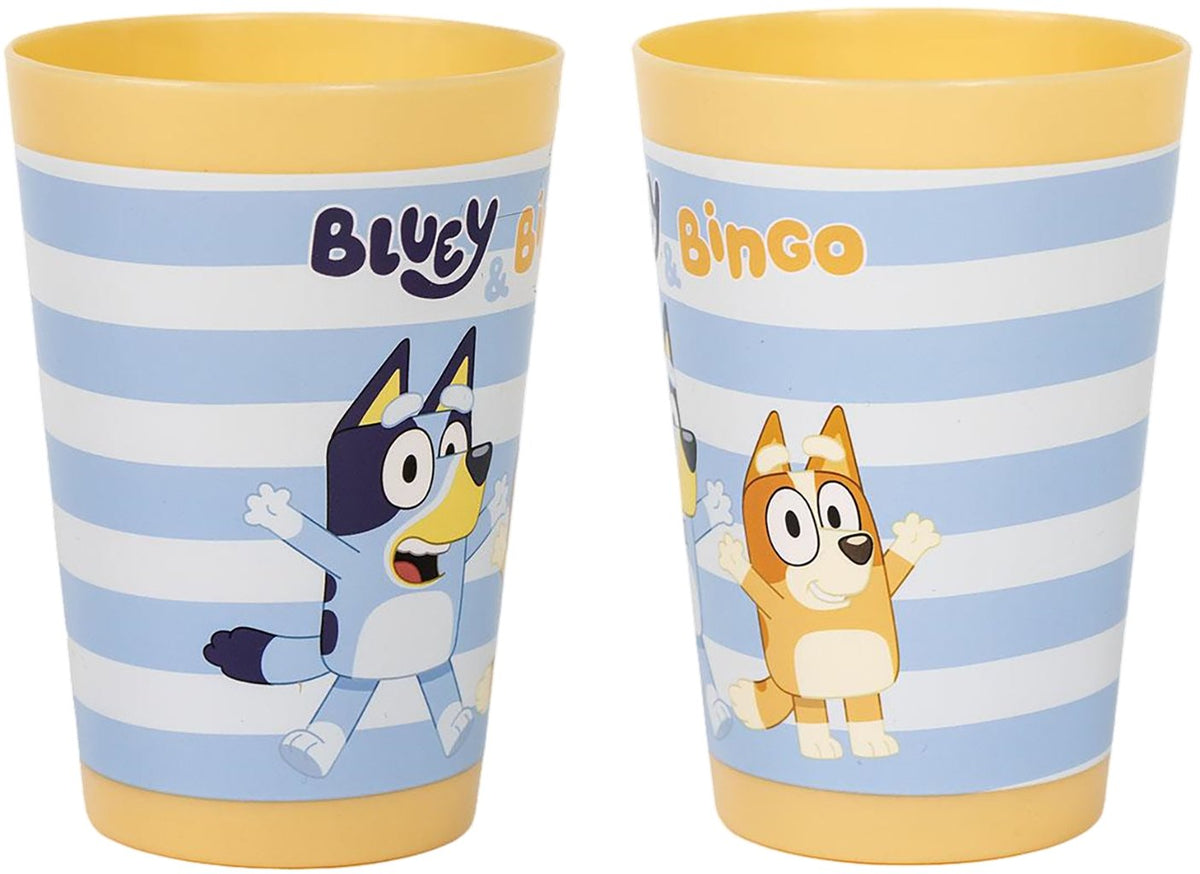 STOR Bluey Bingo Set 3 Pz Asilo Asciugamano Spazzola e Bicchiere in Beauty Auto