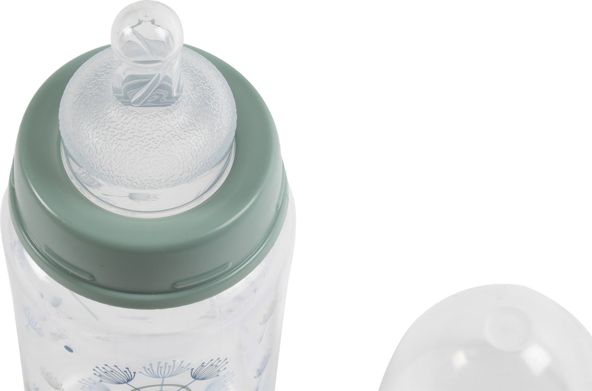 POUPY Biberon per neonati con collo largo decorato da 300 ml tettarella