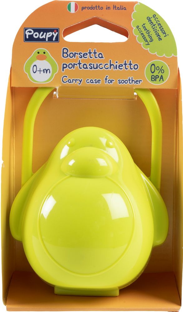 Borsetta Portasucchietto pinguino Poupy per bambini piccoli.
