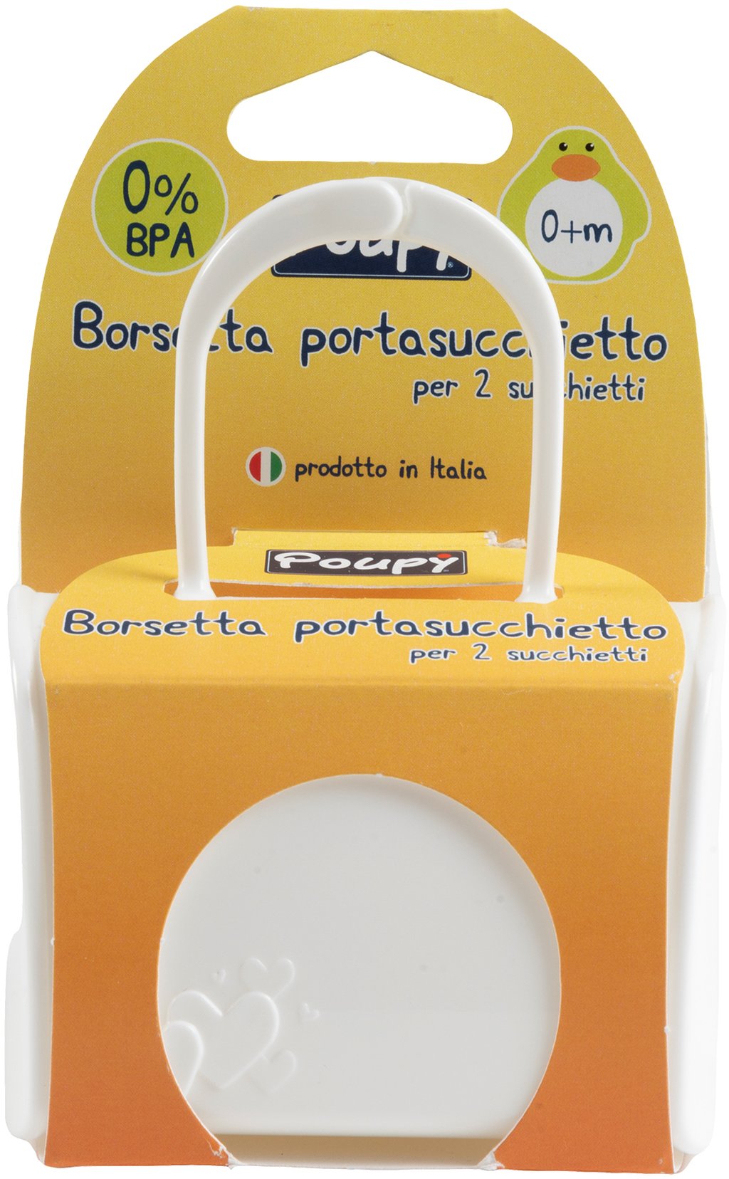 POUPY Borsetta Porta Succhietti 2 posti di per bambini, pratica