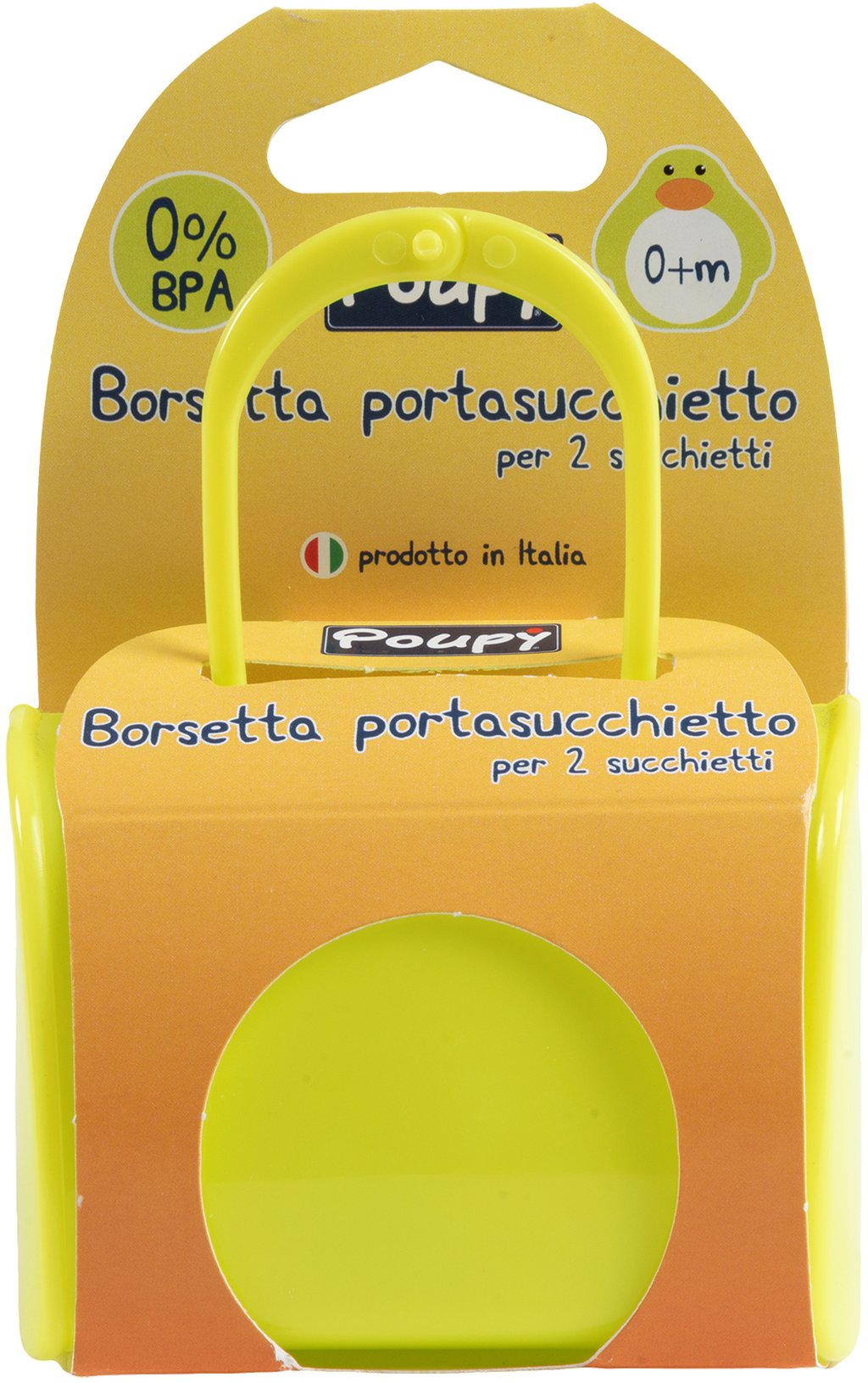 POUPY Borsetta Porta Succhietti 2 posti di per bambini, pratica