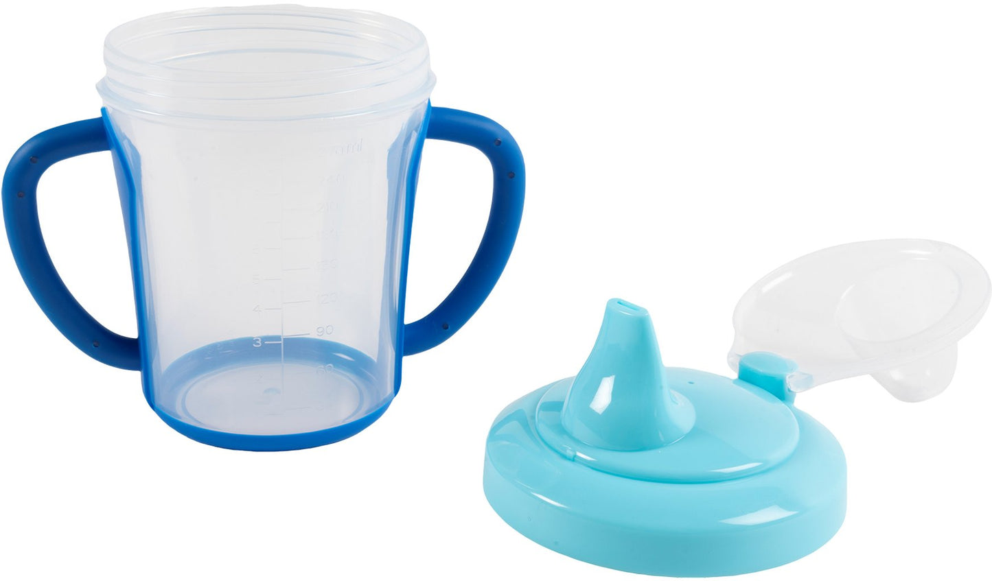 POUPY Tazza Salvagoccia per Bambini - Tazza con Beccuccio e Manici Ergonomici