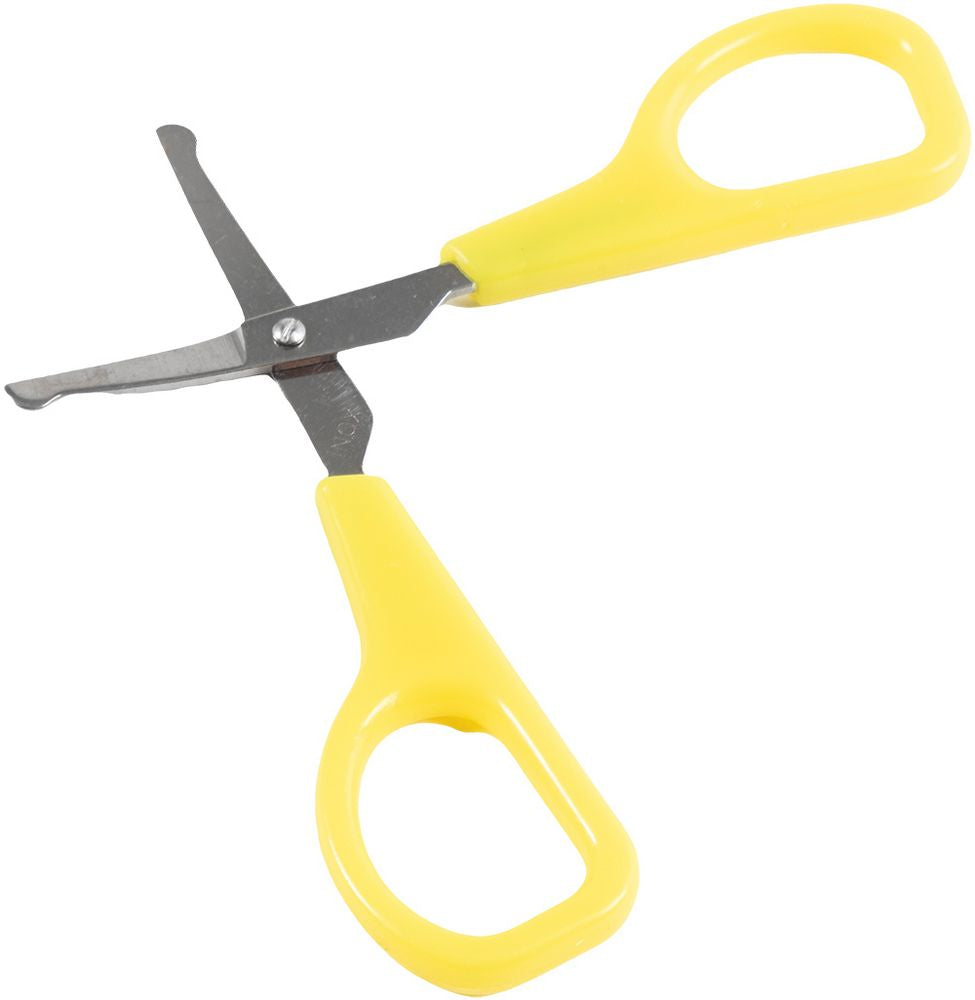 Forbicine Poupy con punte arrotondate sicure per bambini piccoli.