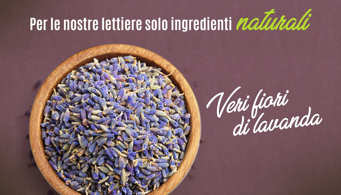 PAGLIANATURA Lettiera Gatti Lavanda 2 4 KG/6 LT Agglomerante Naturale Originale