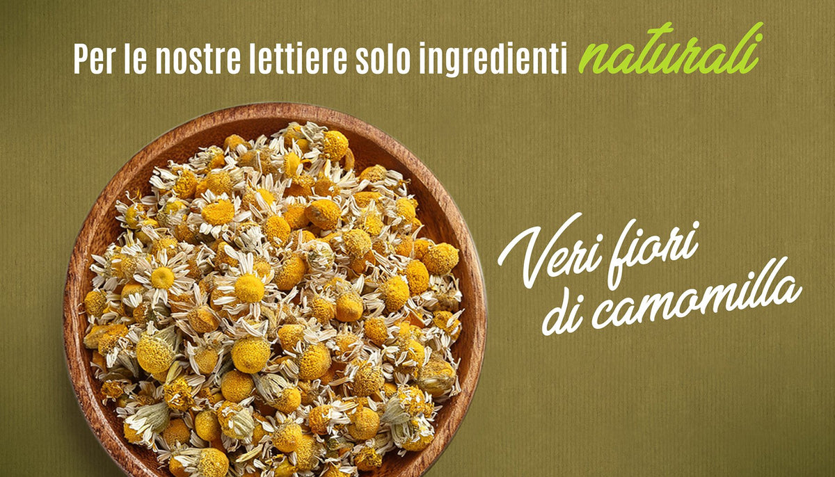 PAGLIANATURA Lettiera Gatti Camomilla 2 4 KG/6 LT Agglomerante Naturale