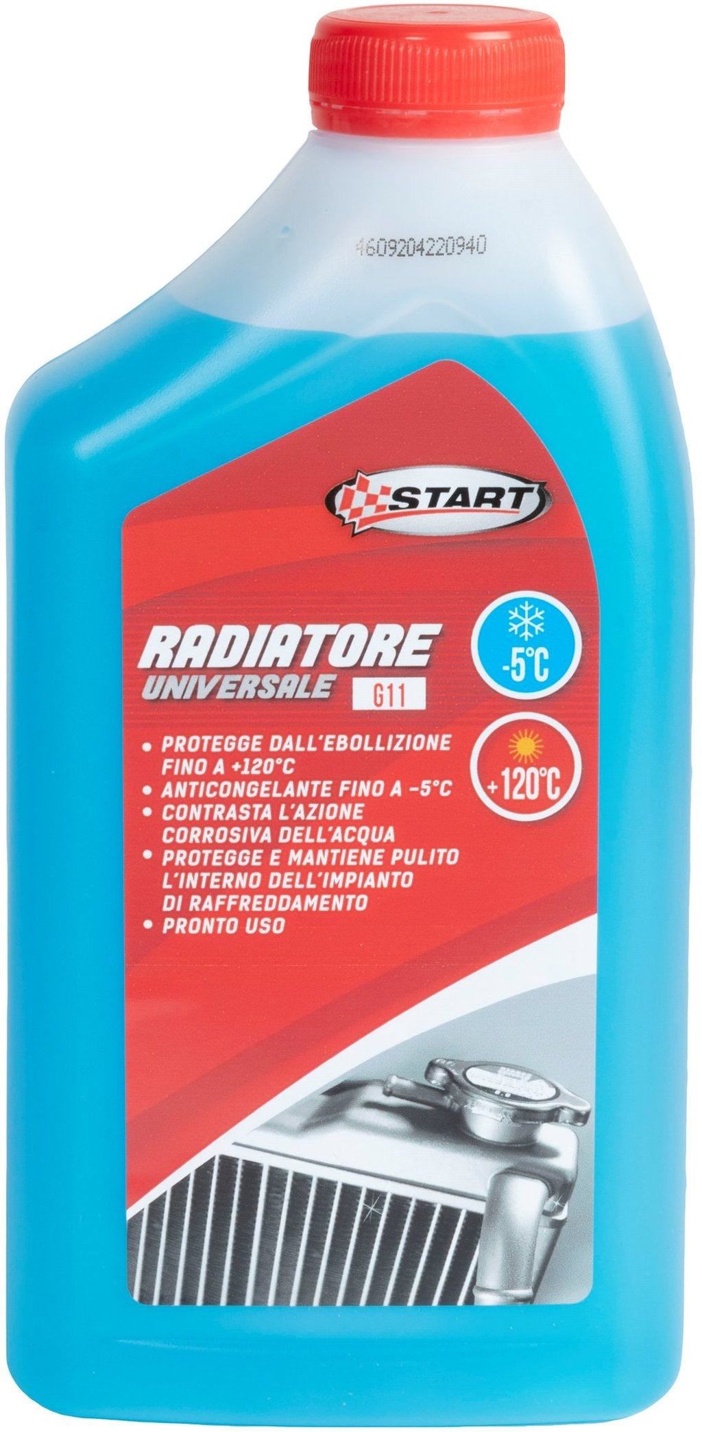 START Liquido Radiatore Blu -5 1 Litro Antigelo per Impianti Originale