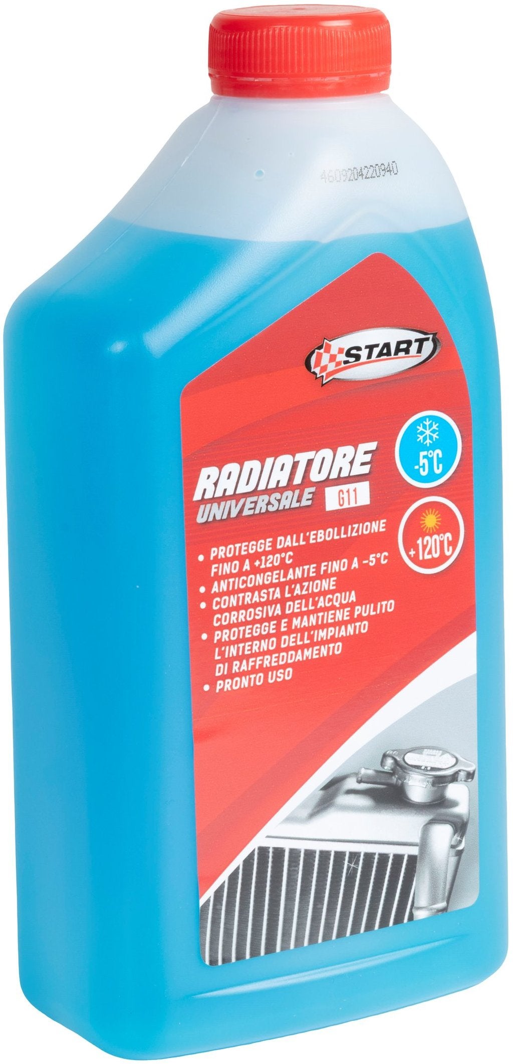 START Liquido Radiatore Blu -5 1 Litro Antigelo per Impianti Originale