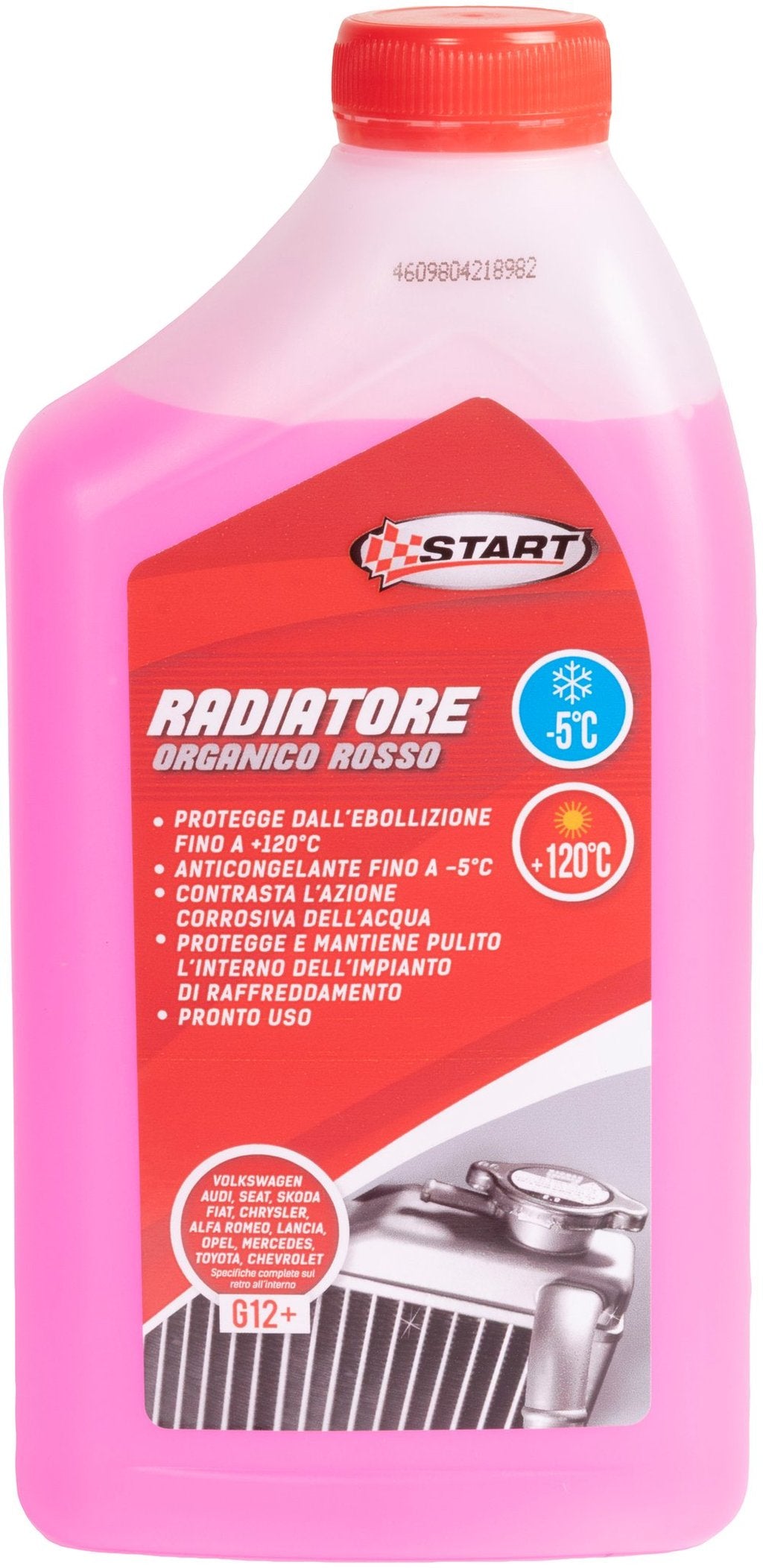 START - Liquido Radiatore Rosso -5C 1L Antigelo Pronto Uso Auto