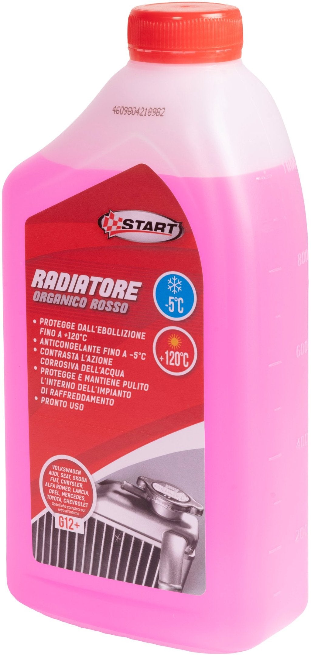 START - Liquido Radiatore Rosso -5C 1L Antigelo Pronto Uso Auto