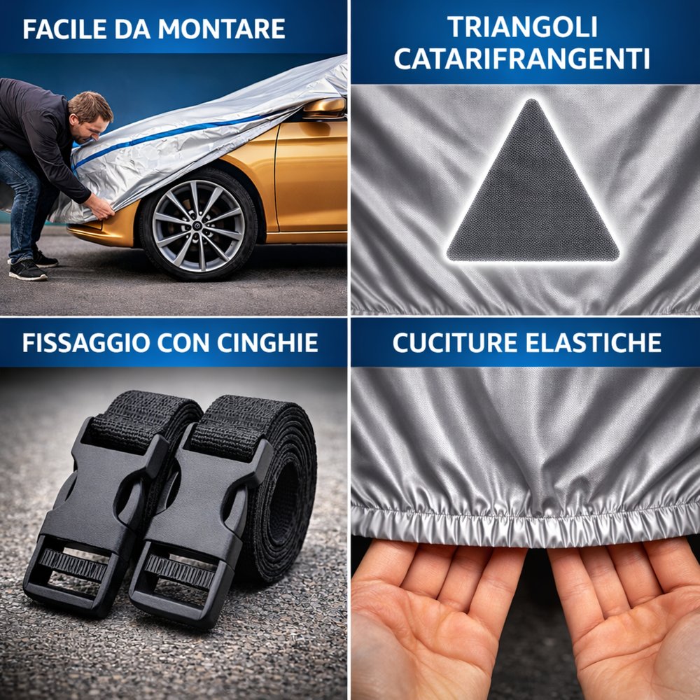Telo Antigrandine Auto Completo xl  Copertura Totale Impermeabile